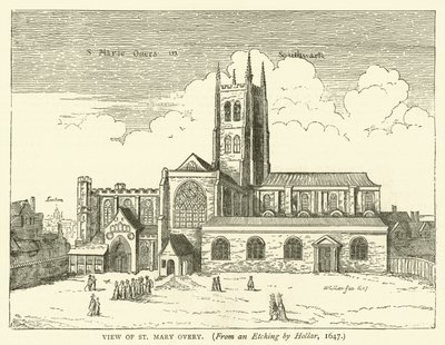Vue de St Mary Overy, d